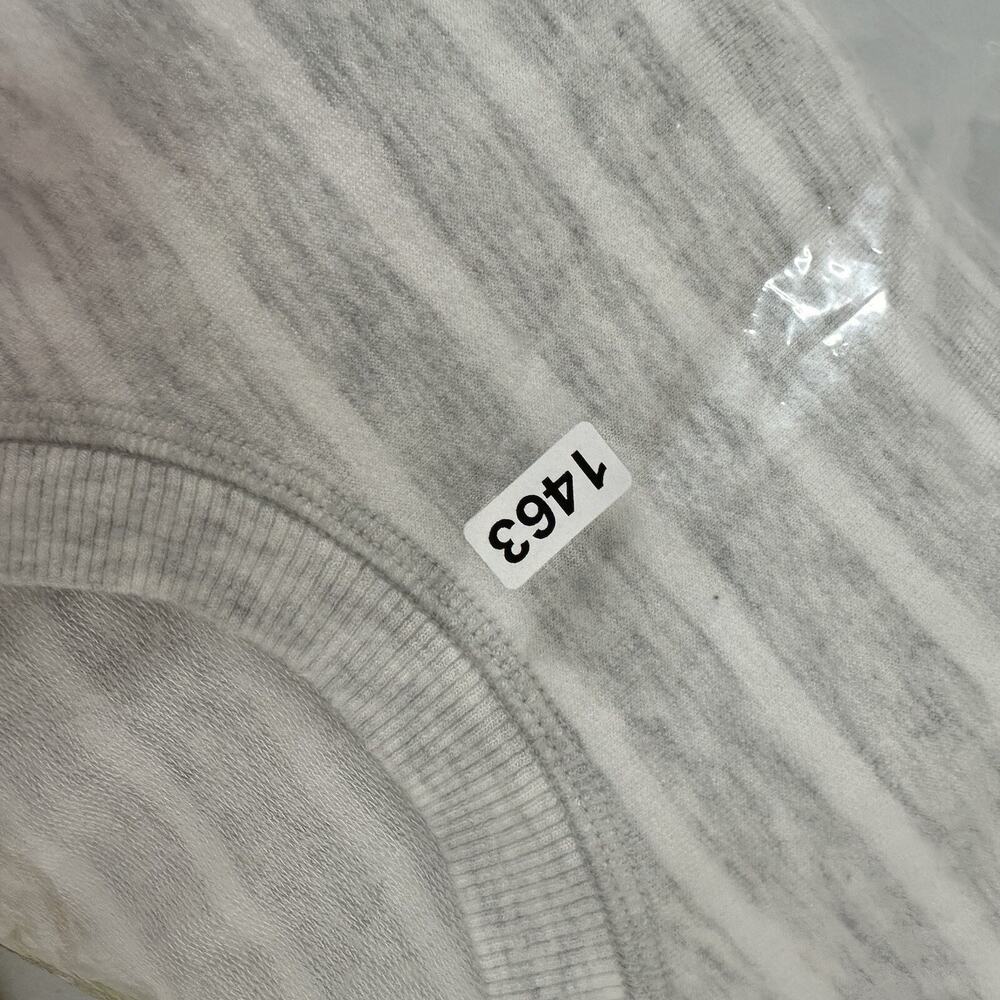 Athleta Dress Womens Large Gray Striped Criss Cross Sweatshirt Lagenlook Casual - Picture 15 of 15